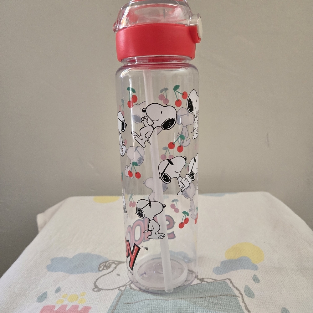 Peanuts: Snoopy Water Bottle with Cherry Design - Picture 5 of 8